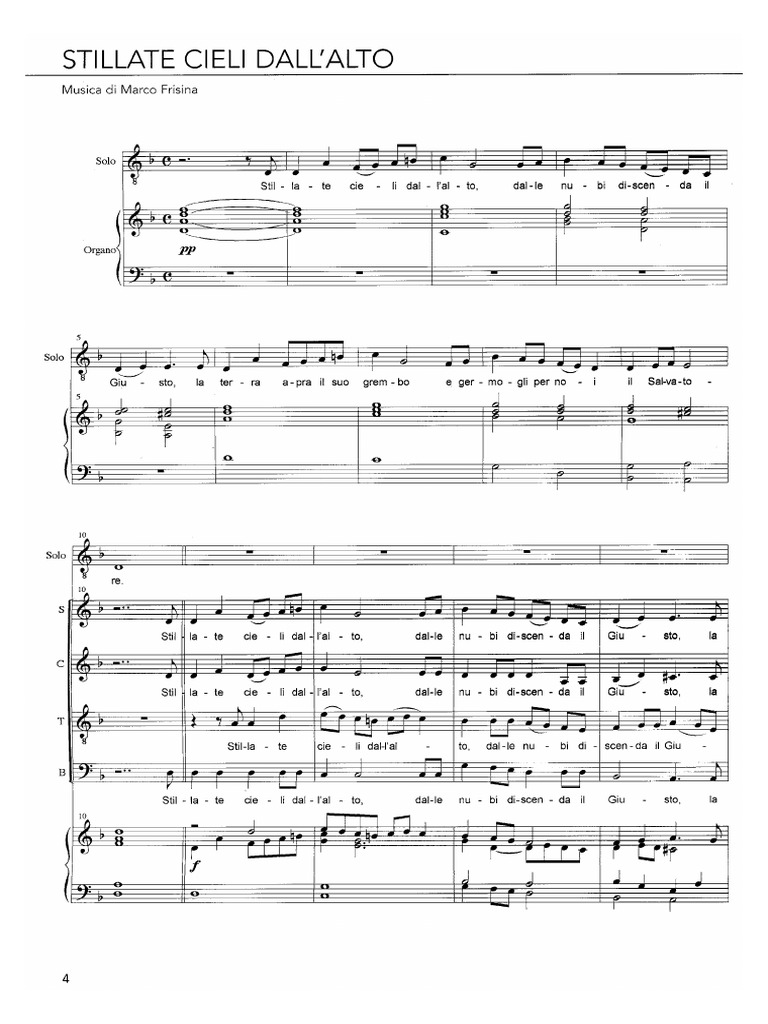 Stillate Cieli Dall Alto Frisina PDF | PDF