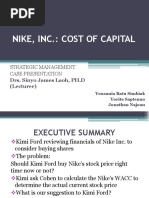 Nike, Inc Cost of Capital Fix 1