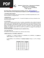 Cronograma QUI142 2019_2 Alterado