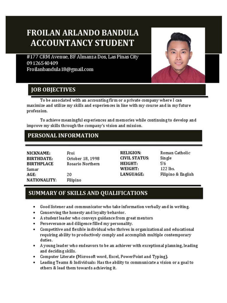Cv For Internship Pdf Pdf Goal Business