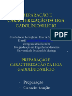 Preparação Liga Gd/Si