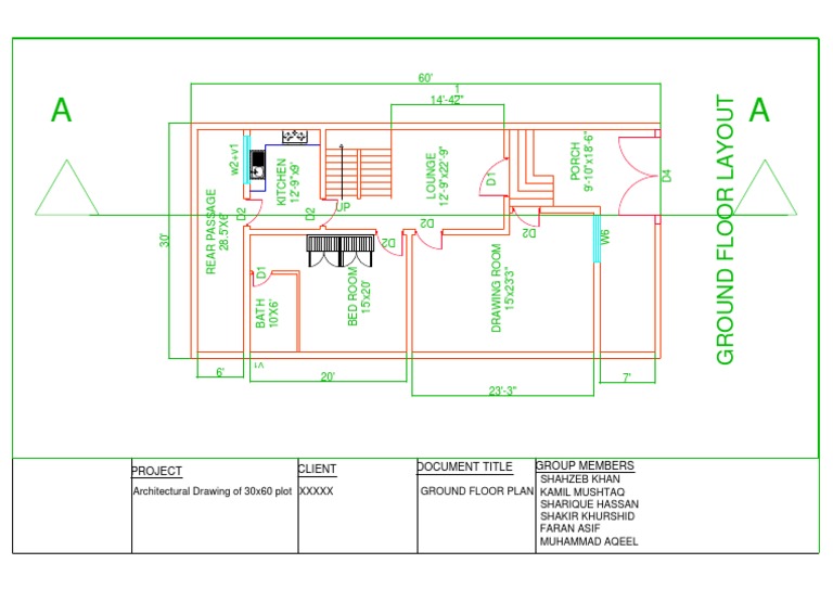 Ground Floor Plan PDF | PDF