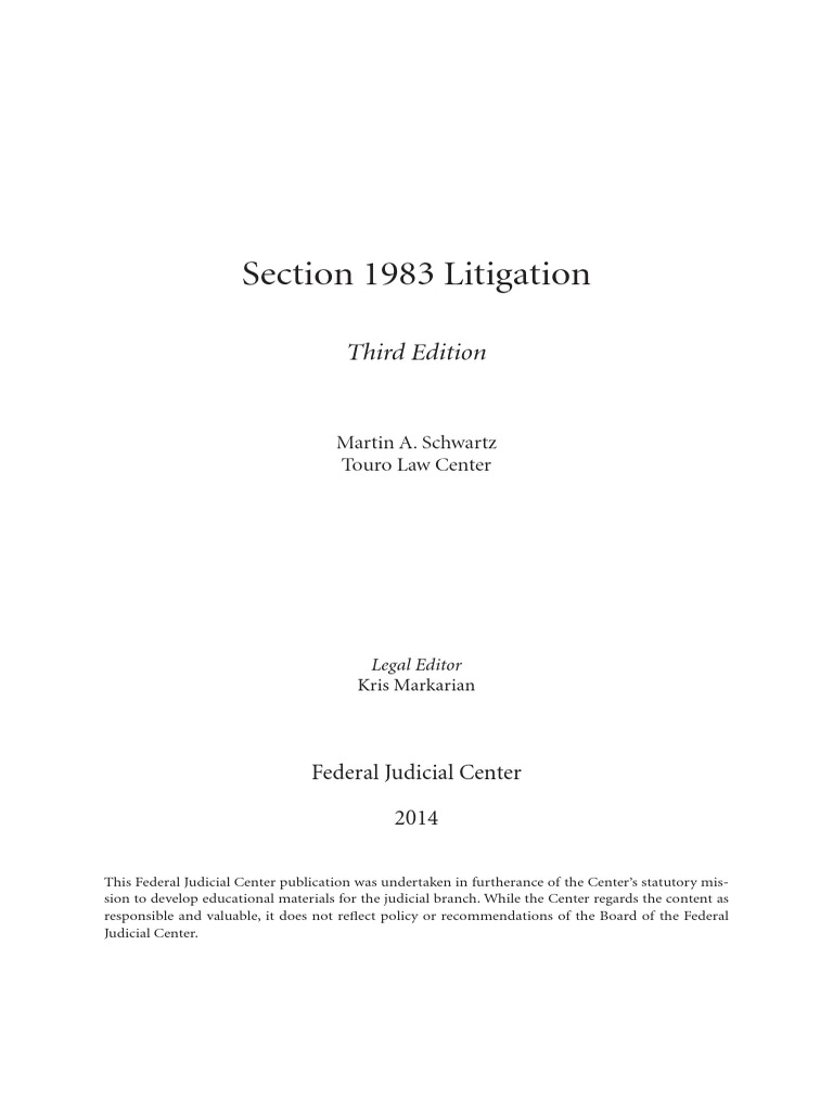 THE ULTIMATE GUIDE TO SECTION 1983 LAWSUITS HOLDING GOVERNMENT visual data 4