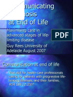 Communicating Prognosis at End of Life