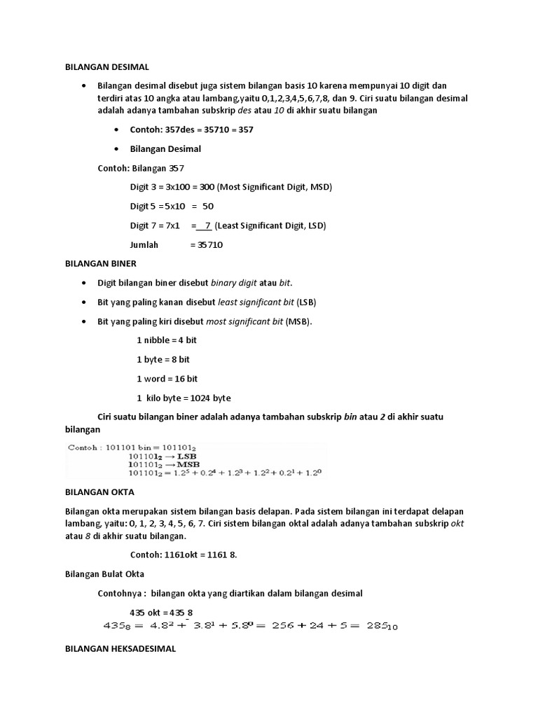 Modul Bilangan Desimal Pdf