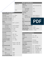 Honda CBF125 Technical Specifications PDF