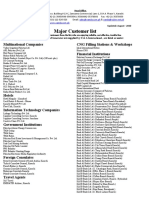 Major Customer List Updated June 2010