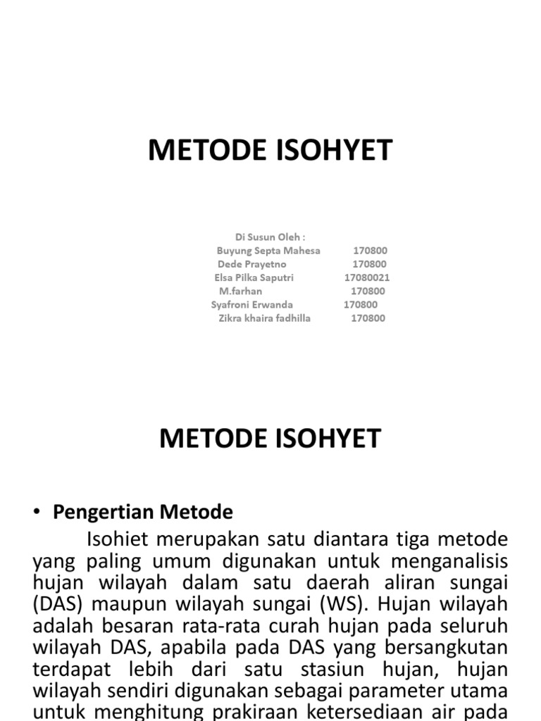 Metode Pembuatan Peta Isohiet | PDF | Metode & Bahan Ajar | Komputer