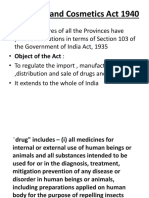 Drugs and Cosmetics Act 1940