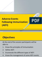 Adverse Events Following Immunization (AEFI) Reporting and Management