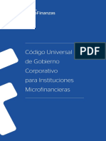Código Universal Gobierno Corporativo para Instituciones Microfinancieras PDF