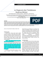 Pendekatan Diagnosis Dan Tatalaksana Sindrom Miriz