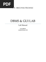 DBMS & Gui Lab Manual