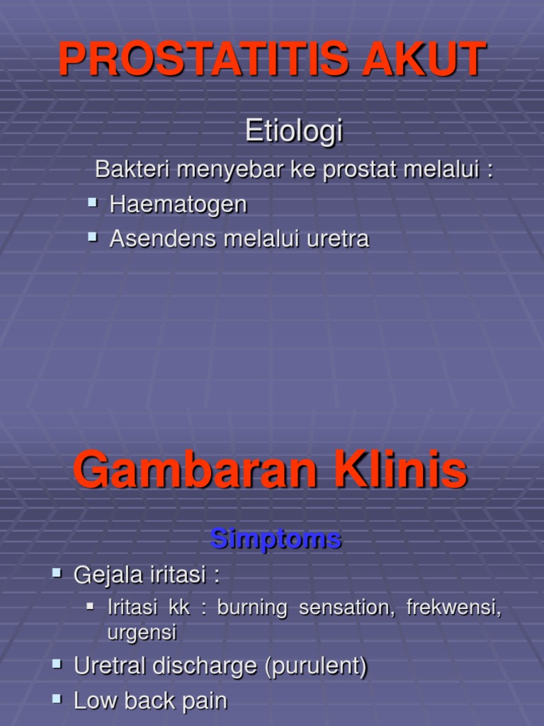 Prostatitis | PDF