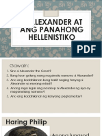 Si Alexander at Ang Pabahong Hellenistiko