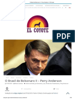 O Brasil de Bolsonaro II - Perry Anderson - El Coyote