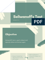 Seliwanoffs Test