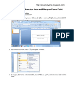 Tutorial PowerPoint Membuat Bahan Ajar Interaktif