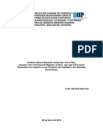 Análisis Sobre La Situación Actual Que Vive El País