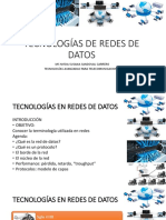 Tecnologias Redes de Datos 2019 2
