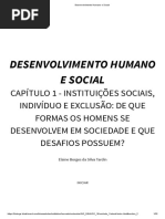 Desenvolvimento Humano e Social