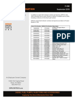 Service parts cross reference