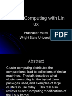 Cluster Computing With Lin Ux