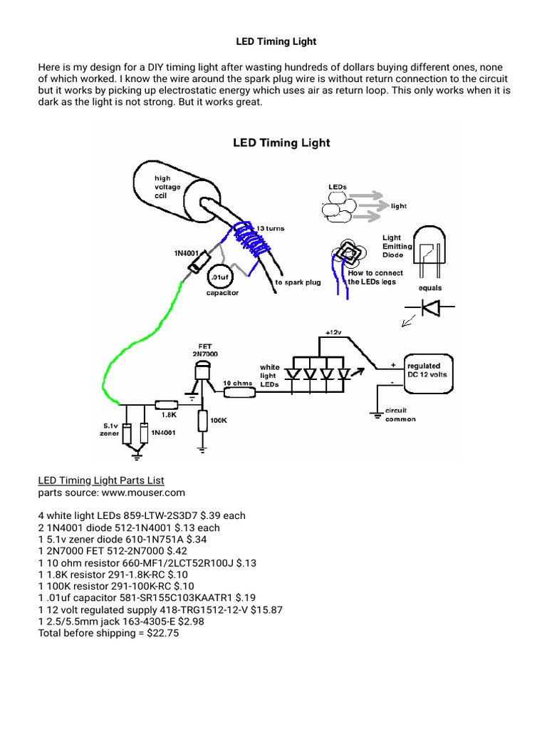 DIY LED Timing Light Design Guide | PDF | Science & Mathematics ...