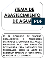 Sistema de Abastecimiento de Agua