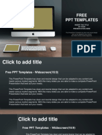 Monitor and Tablet Mockup PowerPoint Templates Widescreen