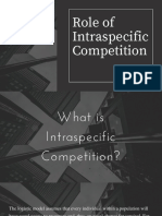 Role of Intraspecific Competition