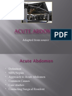 The Acute Abdomen in the ER Edited