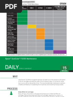 Epson SureColor F2000 Maintenance Schedule