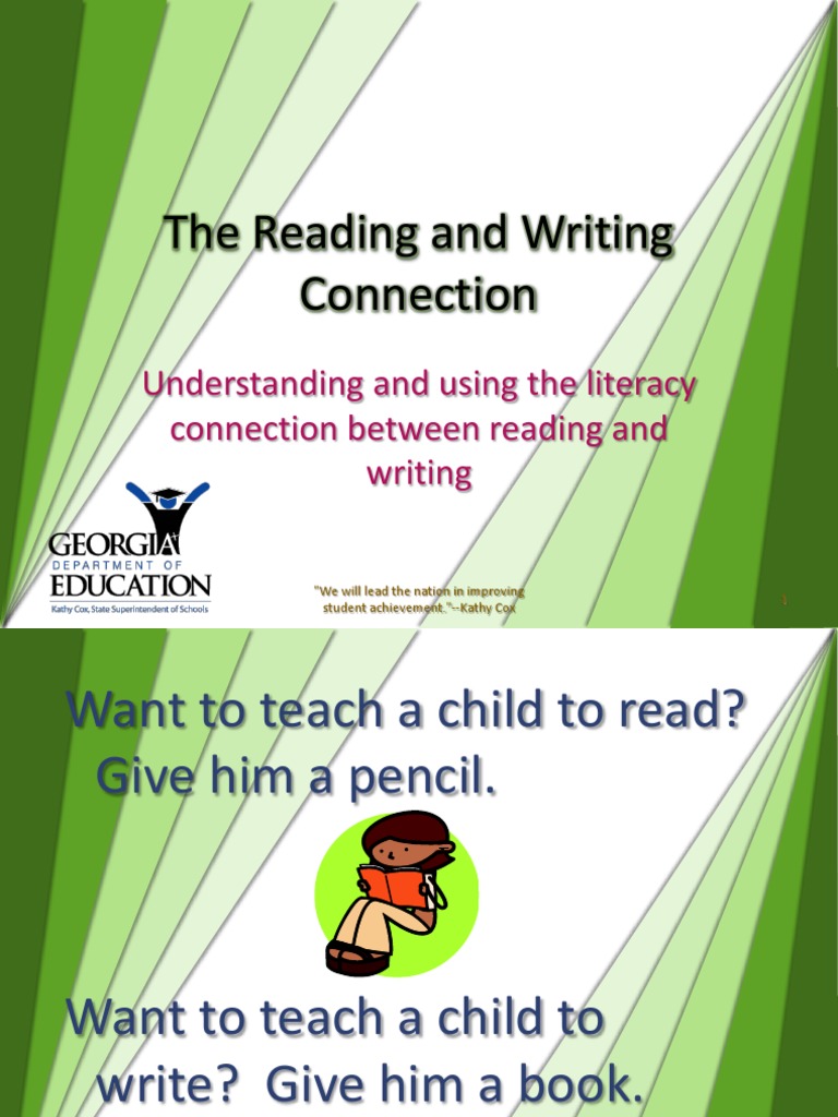 The reading and writing connection kj pdf reading comprehension