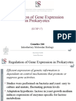 Regulation of Gene Expression in Prokaryotes: (KCSP 17)