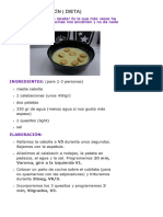 DIETA Con THERMOMIX - PURÉ DE CALABACÍN (DIETA) PDF