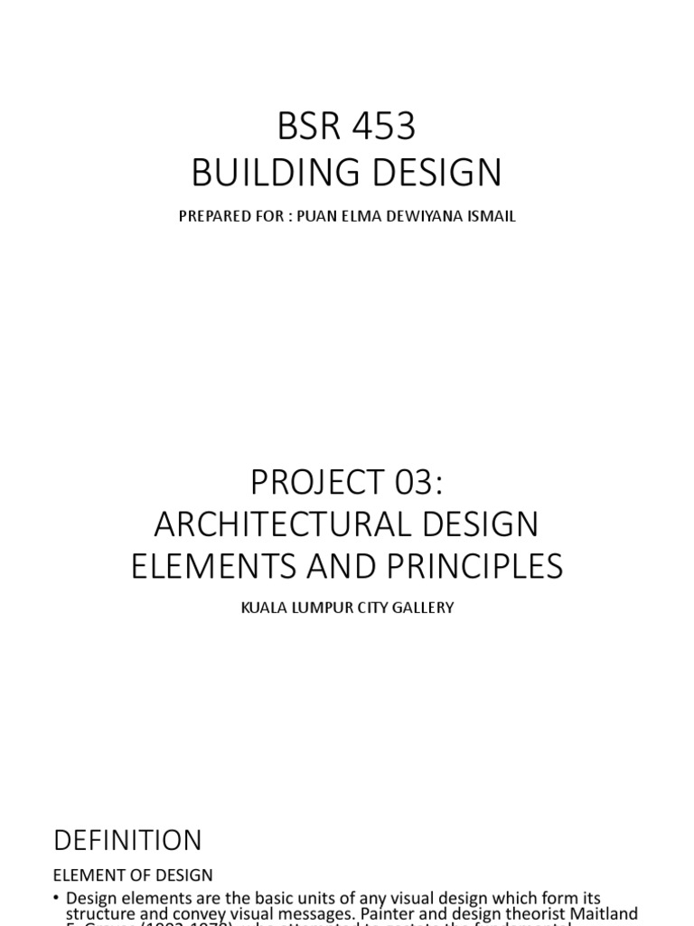 Architectural Design Elements Explained | PDF | Career & Growth | Home ...