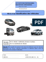 Cours Prof La Classification Des Vehicules PDF