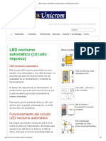 LED Nocturno Automático (Circuito Impreso) - Electrónica Unicrom