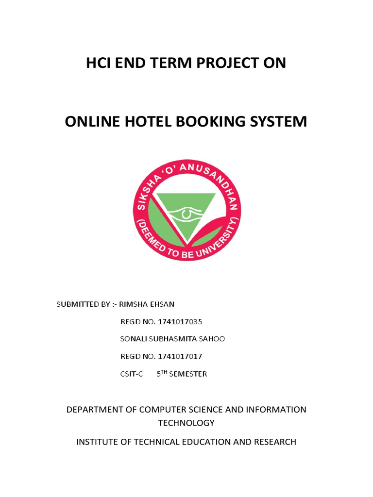 Online Hotel Booking System SRS Document | PDF | Databases | User ...