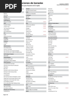 Lista De Canciones | PDF | Musicians