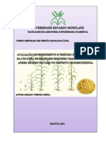 Avaliação do rendimento e datas óptimas de sementeira do milho em sequeiro usando o modelo APSIM