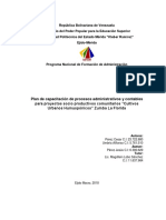 plan de capacitación de procesos administrativos y contables