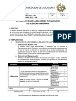 ITC-CMC-02 Instructivo para La Selección y Evaluación de Auditores Internos