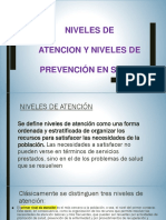 Niveles de Atencion y de Prevención en Salud