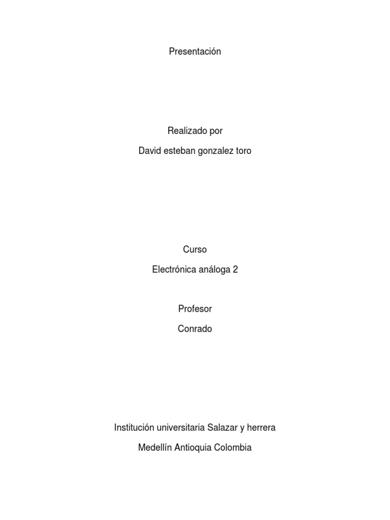 Análisis de Circuitos con Transistores | PDF | Transistor | Línea ...