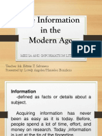 The Information in The Modern Age