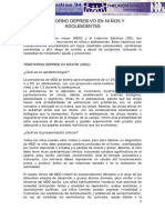 Trastorno Depresivo en Ninos y Adolescentes