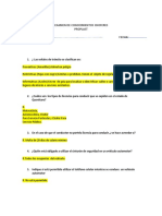 Examen de conocimientos choferes PROPLAST