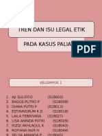 Tren dan isu legal etik pada kasus paliatif